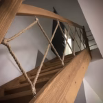 Autorska balustrada z&nbsp;liny jutowej —&nbsp;Realizacja we&nbsp;Wrocławiu